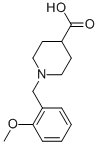 1-(2-methoxybenzyl)piperidine-4-carboxylic acid Struktur