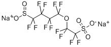 1,1,2,2-TETRAFLUORO-2-(1,1,2,2,3,3,4,4-OCTAFLUORO-4-SULFINOBUTOXY)-ETHANESULFONIC ACID DISODIUM SALT Struktur