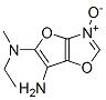 Furo[2,3-d]oxazole-5,6-diamine,  N-ethyl-N-methyl-,  3-oxide  (9CI) Struktur