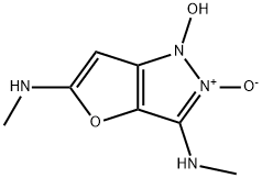 1H-Furo[3,2-c]pyrazole-3,5-diamine,  1-hydroxy-N,N-dimethyl-,  2-oxide  (9CI) Struktur