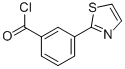 3-(1,3-thiazol-2-yl)benzoyl chloride Struktur