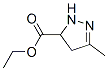 2-Pyrazoline-5-carboxylic  acid,  3-methyl-,  ethyl  ester  (7CI) Struktur