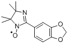 1H-1H-IMIDAZOL-1-YLOXY, 2-(1,3-BENZODIOXOL-5-YL)-4,5-DIHYDRO-4,4,5,5-TETRAMETHYL- Struktur