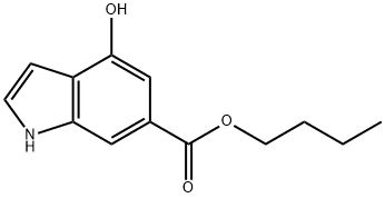 1H-Indole-6-carboxylic acid, 4-hydroxy-, butyl ester Struktur