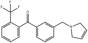 3'-(3-PYRROLINOMETHYL)-2-TRIFLUOROMETHYLBENZOPHENONE Struktur