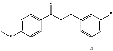 3-(3-CHLORO-5-FLUOROPHENYL)-4'-THIOMETHYLPROPIOPHENONE price.