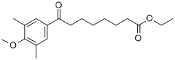 ETHYL 8-(3,5-DIMETHYL-4-METHOXYPHENYL)-8-OXOOCTANOATE Struktur