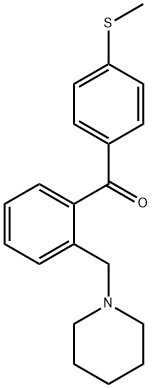 2-PIPERIDINOMETHYL-4'-THIOMETHYLBENZOPHENONE Struktur