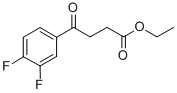 ETHYL 4-(3,4-DIFLUOROPHENYL)-4-OXOBUTYRATE Struktur