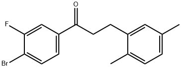 4'-BROMO-3-(2,5-DIMETHYLPHENYL)-3'-FLUOROPROPIOPHENONE price.