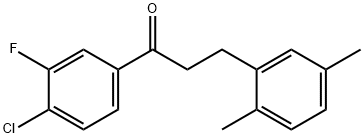 4'-CHLORO-3-(2,5-DIMETHYLPHENYL)-3'-FLUOROPROPIOPHENONE price.