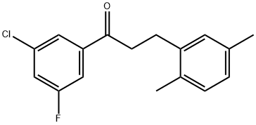 3'-CHLORO-3-(2,5-DIMETHYLPHENYL)-5'-FLUOROPROPIOPHENONE price.