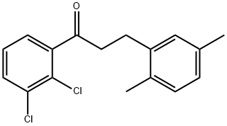 2',3'-DICHLORO-3-(2,5-DIMETHYLPHENYL)PROPIOPHENONE Struktur