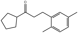 CYCLOPENTYL 2-(2,5-DIMETHYLPHENYL)ETHYL KETONE Struktur