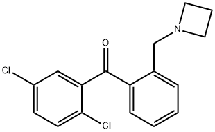 2'-AZETIDINOMETHYL-2,5-DICHLOROBENZOPHENONE Struktur