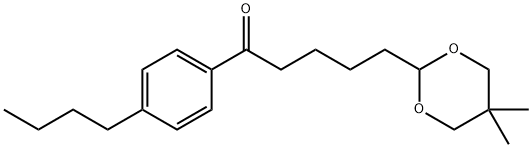 4'-N-BUTYL-5-(5,5-DIMETHYL-1,3-DIOXAN-2-YL)VALEROPHENONE Struktur