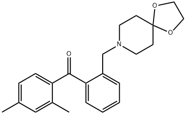 2,4-DIMETHYL-2'-[8-(1,4-DIOXA-8-AZASPIRO[4.5]DECYL)METHYL]BENZOPHENONE price.