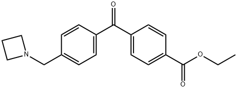 4-AZETIDINOMETHYL-4'-CARBOETHOXYBENZOPHENONE Struktur