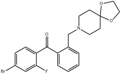 4-BROMO-2'-[8-(1,4-DIOXA-8-AZASPIRO[4.5]DECYL)METHYL]-2-FLUOROBENZOPHENONE price.