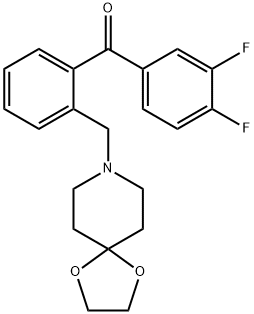 3,4-DIFLUORO-2'-[8-(1,4-DIOXA-8-AZASPIRO[4.5]DECYL)METHYL]BENZOPHENONE price.