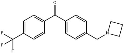 4-AZETIDINOMETHYL-4'-TRIFLUOROMETHYLBENZOPHENONE Struktur