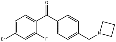 4'-AZETIDINOMETHYL-4-BROMO-2-FLUOROBENZOPHENONE price.