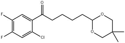 2'-CHLORO-4',5'-DIFLUORO-5-(5,5-DIMETHYL-1,3-DIOXAN-2-YL)VALEROPHENONE price.