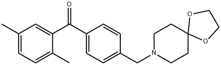 2,5-DIMETHYL-4'-[8-(1,4-DIOXA-8-AZASPIRO[4.5]DECYL)METHYL]BENZOPHENONE price.