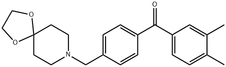 3,4-DIMETHYL-4'-[8-(1,4-DIOXA-8-AZASPIRO[4.5]DECYL)METHYL]BENZOPHENONE price.