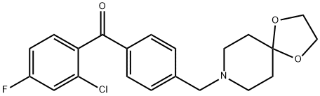 2-CHLORO-4'-[8-(1,4-DIOXA-8-AZASPIRO[4.5]DECYL)METHYL]-4-FLUOROBENZOPHENONE price.