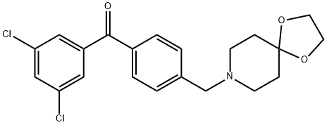 3,5-DICHLORO-4'-[8-(1,4-DIOXA-8-AZASPIRO[4.5]DECYL)METHYL]BENZOPHENONE price.