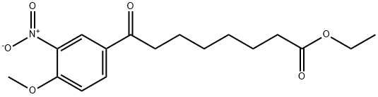 ETHYL 8-(4-METHOXY-3-NITROPHENYL)-8-OXOOCTANOATE Struktur