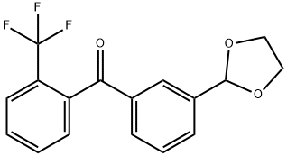 3'-(1,3-DIOXOLAN-2-YL)-2-TRIFLUOROMETHYLBENZOPHENONE price.