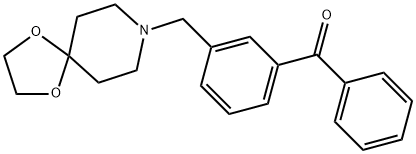 3-[8-(1,4-DIOXA-8-AZASPIRO[4.5]DECYL)METHYL]BENZOPHENONE Struktur