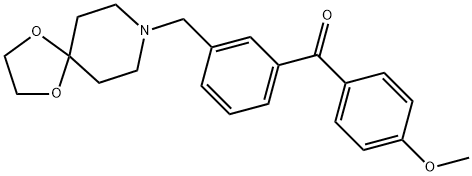 3-[8-(1,4-DIOXA-8-AZASPIRO[4.5]DECYL)METHYL]-4'-METHOXY BENZOPHENONE price.