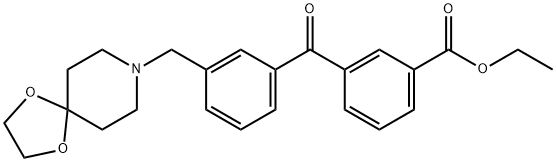 3-CARBOETHOXY-3'-[8-(1,4-DIOXA-8-AZASPIRO[4.5]DECYL)METHYL]BENZOPHENONE price.