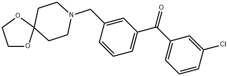 3-CHLORO-3'-[8-(1,4-DIOXA-8-AZASPIRO[4.5]DECYL)METHYL]BENOZPHENONE price.