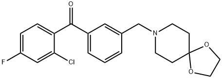 2-CHLORO-3'-[8-(1,4-DIOXA-8-AZASPIRO[4.5]DECYL)METHYL]-4-FLUOROBENZOPHENONE price.