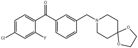 4-CHLORO-3'-[8-(1,4-DIOXA-8-AZASPIRO[4.5]DECYL)METHYL]-2-FLUOROBENZOPHENONE price.