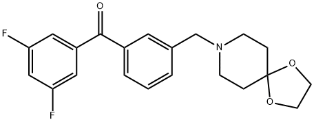 3,5-DIFLUORO-3'-[8-(1,4-DIOXA-8-AZASPIRO[4.5]DECYL)METHYL]BENZOPHENONE price.