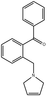 2-(3-PYRROLINOMETHYL)BENZOPHENONE Struktur