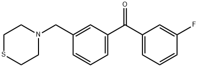 3-FLUORO-3'-THIOMORPHOLINOMETHYL BENZOPHENONE price.