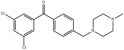 3,5-DICHLORO-4'-(4-METHYLPIPERAZINOMETHYL) BENZOPHENONE price.