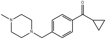 CYCLOPROPYL 4-(4-METHYLPIPERAZINOMETHYL)PHENYL KETONE Struktur