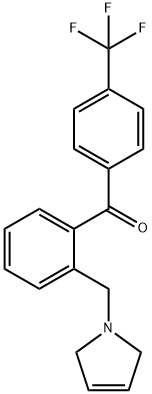 2-(3-PYRROLINOMETHYL)-4'-TRIFLUOROMETHYLBENZOPHENONE Struktur