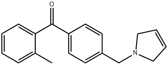 2-METHYL-4'-(3-PYRROLINOMETHYL) BENZOPHENONE Struktur