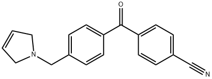 4-CYANO-4'-(3-PYRROLINOMETHYL) BENZOPHENONE Struktur