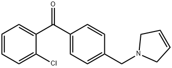 2-CHLORO-4'-(3-PYRROLINOMETHYL) BENZOPHENONE price.