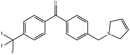 4-(3-PYRROLINOMETHYL)-4'-TRIFLUOROMETHYLBENZOPHENONE Struktur