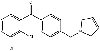 2,3-DICHLORO-4'-(3-PYRROLINOMETHYL) BENZOPHENONE price.